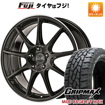 【新品国産5穴114.3車】 夏タイヤ ホイール4本セット 225/65R17 グリップマックス マッドレイジR/T MAX RWL(限定) OZ ヴェローチェGT 17インチ(送料無料)