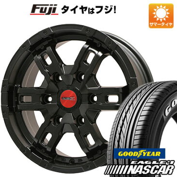 タイヤはフジ 送料無料 ハイエース200系 BIGWAY ビッグウエイ B-MUD Z(マットブラック) 6.5J 6.50-16 GOODYEAR EAGLE 1 NASCAR LT(限定) 215/65R16 16インチ サマータイヤ ホイール4本セット