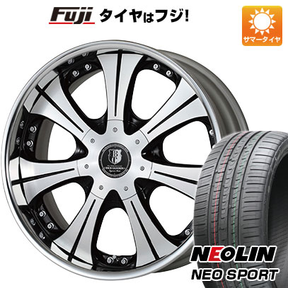 【送料無料 ハイエース200系】 225/35R20 20インチ LEGANCE レガンス バックギャモン LS7 8J 8.00-20 NEOLIN ネオリン ネオスポーツ(限定) サマータイヤ ホイール4本セット