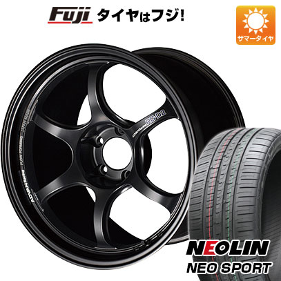 【新品国産5穴100車】 夏タイヤ ホイール4本セット 215/40R18 ネオリン ネオスポーツ(限定) ヨコハマ アドバンレーシング RG-DII 18インチ(送料無料)