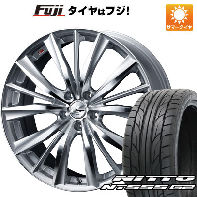 【パンク保証付き】【新品国産車用5穴114.3】 夏タイヤ ホイール4本セット 225/40R19 ニットー NT555 G2 WEDS ウェッズ レオニス VX 19インチ(送料無料)