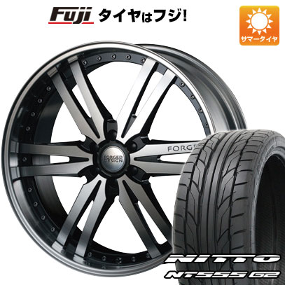 【パンク保証付】【新品国産6穴139.7車】 夏タイヤ ホイール4本セット 265/40R22 ニットー NT555 G2 エムズスピード FORGEDデザイン 859 22インチ(送料無料)