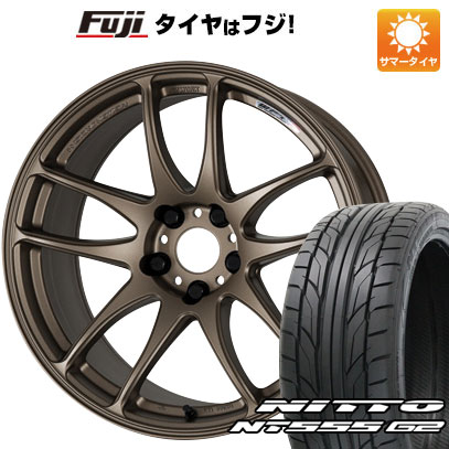 【パンク保証付】【新品国産5穴100車】 夏タイヤ ホイール4本セット 225/35R19 ニットー NT555 G2 ワーク エモーション CR kiwami 19インチ(送料無料)