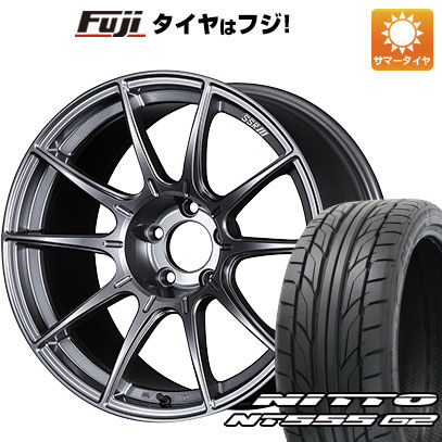 【パンク保証付】【新品国産5穴100車】 夏タイヤ ホイール4本セット 215/40R18 ニットー NT555 G2 SSR GTX01 18インチ(送料無料)