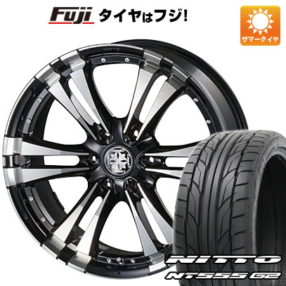 【パンク保証付き】【新品】ハイエース200系 夏タイヤ ホイール4本セット 225/35R20 ニットー NT555 G2 ハーツ ファング 20インチ(送料無料)