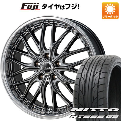 【パンク保証付き】【新品国産5穴114.3車】 夏タイヤ ホイール4本セット 215/35R19 ニットー NT555 G2 モンツァ ワーウィック ディープランド 19インチ(送料無料) サマータイヤ