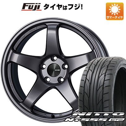 【パンク保証付き】【新品国産5穴100車】 夏タイヤ ホイール4本セット 225/35R19 ニットー NT555 G2 エンケイ PF05 19インチ(送料無料)