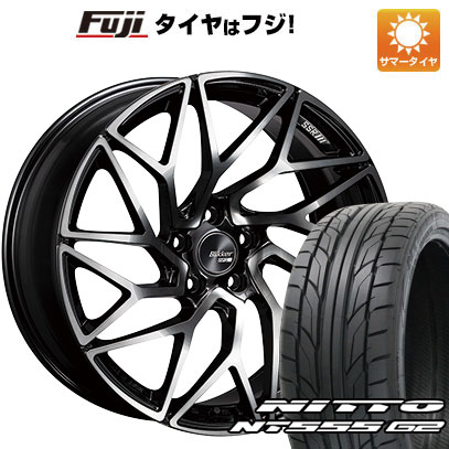 【パンク保証付】【新品国産5穴114.3車】 夏タイヤ ホイール4本セット 235/35R19 ニットー NT555 G2 SSR ブリッカー 01T 19インチ(送料無料)