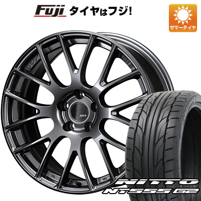 【パンク保証付】【新品国産5穴114.3車】 夏タイヤ ホイール4本セット 215/45R18 ニットー NT555 G2 SSR GTV04 18インチ(送料無料)