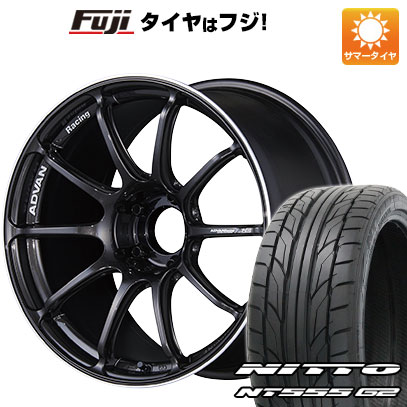 【パンク保証付き】【新品国産車用5穴114.3】 夏タイヤ ホイール4本セット 245/40R19 ニットー NT555 G2 ヨコハマ アドバンレーシング RSIII 19インチ(送料無料)