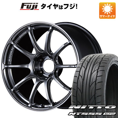 【パンク保証付き】【新品国産5穴114.3車】 夏タイヤ ホイール4本セット 245/45R19 ニットー NT555 G2 ヨコハマ アドバンレーシング RSIII 19インチ(送料無料) サマータイヤ