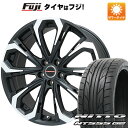 【パンク保証付】【新品国産5穴114.3車】 夏タイヤ ホイール4本セット 225/35R19 ニットー NT555 G2 ビッグウエイ LEYSEEN プラバ5X(マットブラックポリッシュ) 19インチ(送料無料)