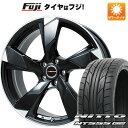 【パンク保証付き】【新品国産5穴114.3車】 夏タイヤ ホイール4本セット 225/45R19 ニットー NT555 G2 プレミックス ヴェランV(グロスブラック/リムポリッシュ) 19インチ(送料無料) サマータイヤ