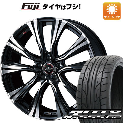 【パンク保証付き】【新品国産5穴114.3車】 夏タイヤ ホイール4本セット 215/40R18 ニットー NT555 G2 WEDS ウェッズ レオニス VR 18インチ(送料無料) サマータイヤ