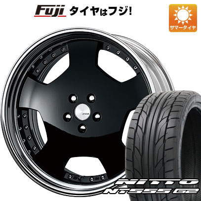 【パンク保証付き】【新品国産5穴114.3車】 夏タイヤ ホイール4本セット 245/40R20 ニットー NT555 G2 WORK ワーク ランベック LDZ 20インチ(送料無料) サマータイヤ