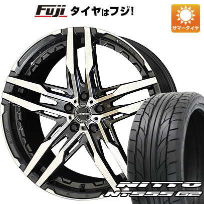 【パンク保証付き】【新品国産5穴100車】 夏タイヤ ホイール4本セット 225/35R19 ニットー NT555 G2 共豊 シャレン RG 19インチ(送料無料)