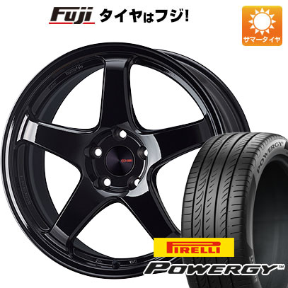 【新品国産5穴114.3車】 夏タイヤ ホイール4本セット 225/55R17 ピレリ パワジー エンケイ PF05 Limited 17インチ(送料無料)