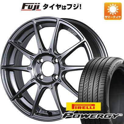 【新品国産4穴100車】 夏タイヤ ホイール4本セット 195/55R15 ピレリ パワジー SSR GTX01 15インチ(送料無料)