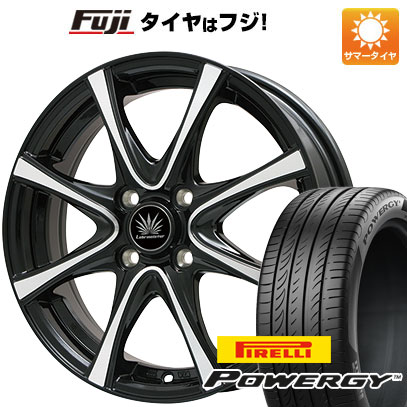 【新品国産5穴114.3車】 夏タイヤ ホイール4本セット 205/65R15 ピレリ パワジー プレミックス アマルフィV Jr(ブラックポリッシュ) 15インチ(送料無料) サマータイヤ
