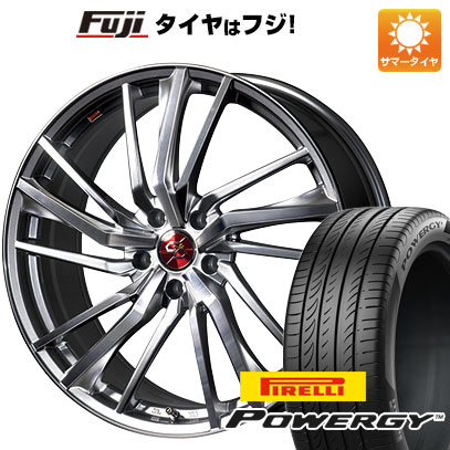 【新品国産5穴100車】 夏タイヤ ホイール4本セット 225/40R19 ピレリ パワジー プレミックス ドルチェ3x5(ハイパーシルバーポリッシュ) 19インチ(送料無料)