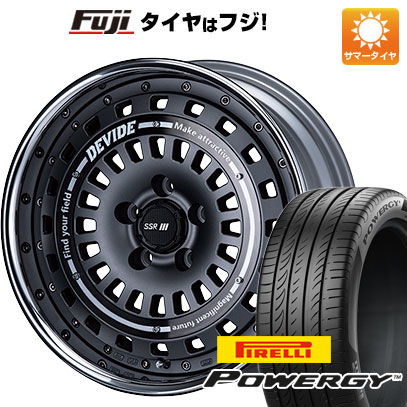 【新品国産4穴100車】 夏タイヤ ホイール4本セット 205/45R17 ピレリ パワジー SSR ディバイド クロスバッハ 17インチ(送料無料)