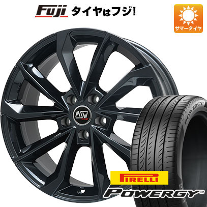 【新品国産車用5穴114.3】 夏タイヤ ホイール4本セット 235/55R18 ピレリ パワジー MSW by OZ Racing MSW 42(グロスブラック) 18インチ(送料無料)
