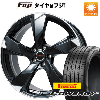 【新品国産車用5穴114.3】 夏タイヤ ホイール4本セット 235/55R18 ピレリ パワジー プレミックス ヴェランV(グロスブラック/リムポリッシュ) 18インチ(送料無料)