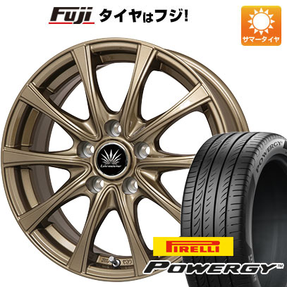 【新品国産5穴100車】 夏タイヤ ホイール4本セット 195/65R15 ピレリ パワジー プレミックス アマルフィV Jr(ブロンズ) 15インチ(送料無料)