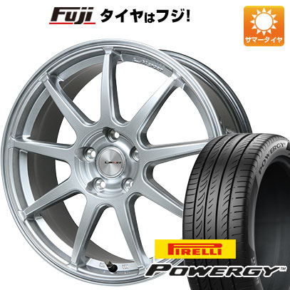 【新品国産車用5穴100】 夏タイヤ ホイール4本セット 205/50R17 ピレリ パワジー レアマイスター LMスポーツLM-QR ハイパーシルバー 17インチ(送料無料)