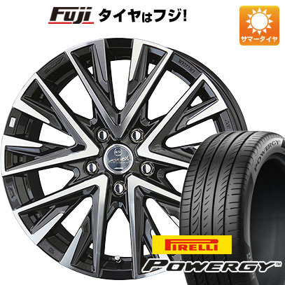 【新品国産5穴114.3車】 夏タイヤ ホイール4本セット 215/45R18 ピレリ パワジー 共豊 スマック レジーナ 18インチ(送料無料) サマータイヤ