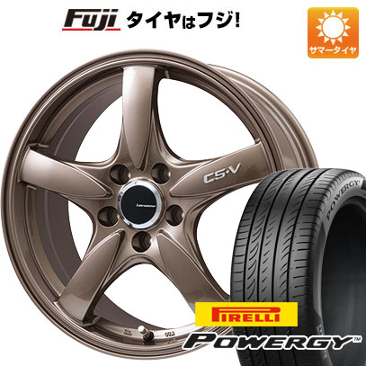 【新品国産5穴114.3車】 夏タイヤ ホイール4本セット 225/65R17 ピレリ パワジー レアマイスター CS-V(ブロンズ) 17インチ(送料無料) サマータイヤ