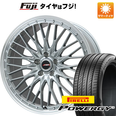 【新品国産5穴114.3車】 夏タイヤ ホイール4本セット 225/45R19 ピレリ パワジー プレミックス MER PROMESH ダークシルバー/リムポリッシュ 19インチ(送料無料)