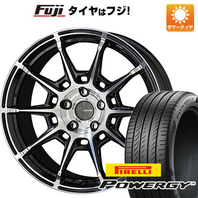 【新品国産5穴114.3車】 夏タイヤ ホイール4本セット 225/55R19 ピレリ パワジー 共豊 ガレルナ レフィーノ 19インチ(送料無料) サマータイヤ