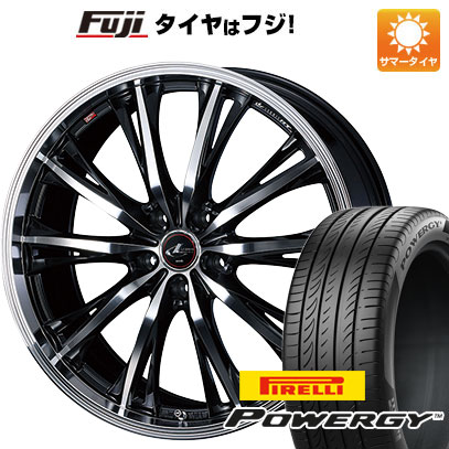 【新品国産5穴114.3車】 夏タイヤ ホイール4本セット 225/40R19 ピレリ パワジー ウェッズ レオニス RT 19インチ(送料無料)