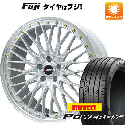 【新品国産車用5穴114.3】 夏タイヤ ホイール4本セット 245/35R20 ピレリ パワジー プレミックス MER PROMESH シルバー/リムポリッシュ 20インチ(送料無料)