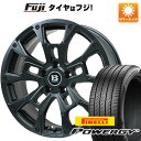  夏タイヤ ホイール4本セット 225/60R17 ピレリ パワジー ビッグウエイ B-LUGNAS BRD(マットブラック) 17インチ(送料無料)