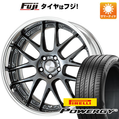 【新品国産車用5穴114.3】 夏タイヤ ホイール4本セット 245/35R20 ピレリ パワジー WORK ワーク ランベック LM7 20インチ(送料無料)