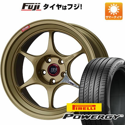 【新品国産5穴114.3車】 夏タイヤ ホイール4本セット 225/45R19 ピレリ パワジー エンケイ PF06 ゴールド 19インチ(送料無料)