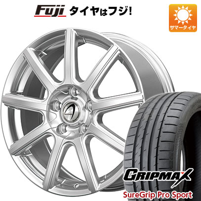 【新品国産5穴100車】 夏タイヤ ホイール4本セット 215/40R18 グリップマックス シュアグリップ PRO SPORTS BSW（限定） テクノピア アルテミス NS9 18インチ(送料無料)