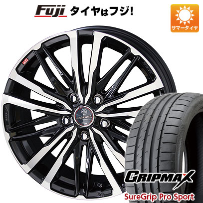 【新品国産5穴100車】 夏タイヤ ホイール4本セット 215/45R18 グリップマックス シュアグリップ PRO SPORTS BSW（限定） 共豊 スマック クレスト 18インチ(送料無料)