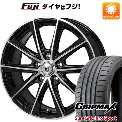 【取付対象】【送料無料】 225/45R18 18インチ MONZA JPスタイル MJ01 7.5J 7.50-18 GRIP MAX グリップマックス シュアグリップ PRO SPORTS BSW（限定） サマータイヤ ホイール4本セット