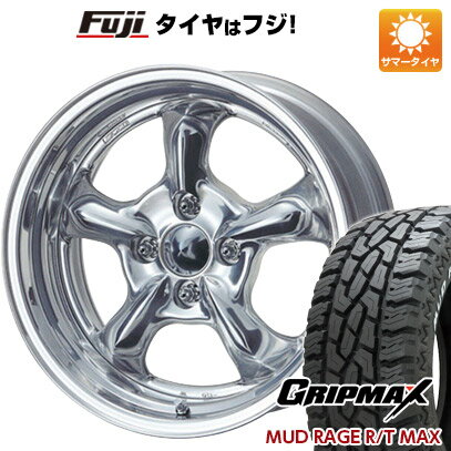 【取付対象】【送料無料】 165/60R15 15インチ WORK グッカーズ HEMI 5.5J 5.50-15 GRIP MAX グリップマックス マッドレイジR/T MAX RWL(限定) サマータイヤ ホイール4本セット