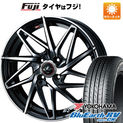 【パンク保証付き】【新品 軽自動車】ハスラー デリカミニ(4WD) 夏タイヤ ホイール4本セット 165/60R15 ヨコハマ ブルーアース RV-03CK WEDS ウェッズ レオニス IT 15インチ(送料無料) サマータイヤ