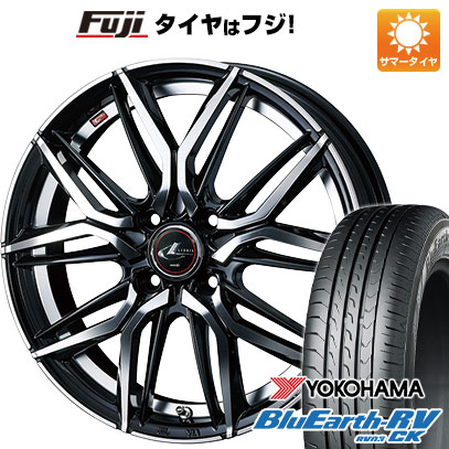 【パンク保証付き】【新品国産車用4穴100】 夏タイヤ ホイール4本セット 175/65R15 ヨコハマ ブルーアース RV-03CK WEDS ウェッズ レオニス LM 15インチ(送料無料)