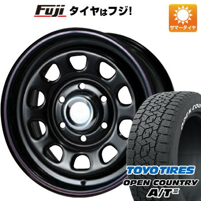 ハイエース200系 夏タイヤ ホイール4本セット 195/80R15 トーヨー オープンカントリー A/T III RWL/RBL 107/105N MLJ デイトナSS 15インチ(送料無料)