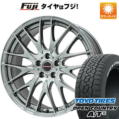 【新品国産5穴114.3車】 夏タイヤ ホイール4本セット 235/60R18 トーヨー オープンカントリー A/T III RWL/RBL ビッグウエイ レイシーン プラバ9M(クロームハイパーシルバー) 18インチ(送料無料)