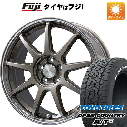 【新品国産5穴114.3車】 夏タイヤ ホイール4本セット 235/60R18 トーヨー オープンカントリー A/T III RWL/RBL レアマイスター LMスポーツLM-QR ブロンズ/ラインポリッシュ 18インチ(送料無料)