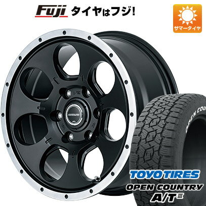 【新品】キャラバン 夏タイヤ ホイール4本セット 195/80R15 トーヨー オープンカントリー A/T III RWL/RBL 107/105N MID ロードマックス WO-7 15インチ(送料無料)