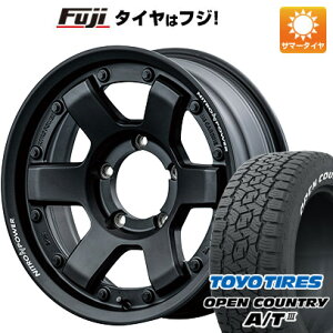 【新品】ジムニーシエラ 夏タイヤ ホイール4本セット 195/80R15 トーヨー オープンカントリー A/T III RWL/RBL MID ナイトロパワー M6 カービン 15インチ(送料無料)