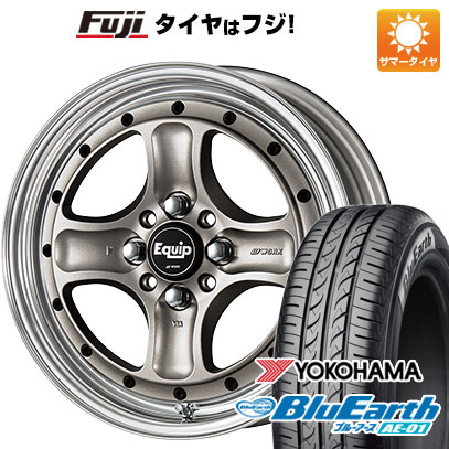 【新品 軽自動車】ハスラー デリカミニ(4WD) 夏タイヤ ホイール4本セット 165/60R15 ヨコハマ ブルーアース AE-01 WORK ワーク エクイップ 40 O/H 15インチ(送料無料) サマータイヤ